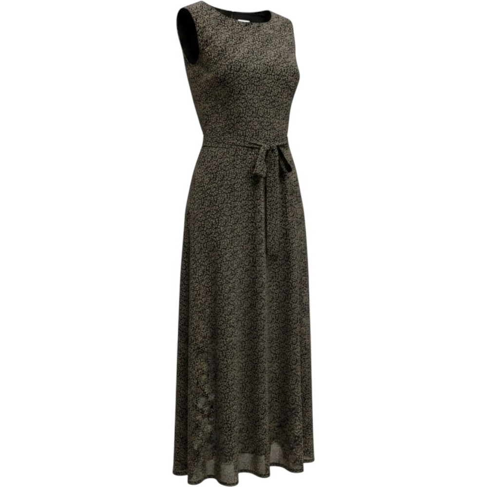 Casual Corner Vintage 90s Y2K Deadstock Midi Dress Italian Floral Sheer Sz 6 NWT